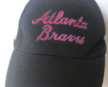 Atlanta Braves MLB Insiders Club Hat Cap Adjustable Black ba1 - £5.44 GBP