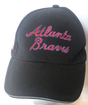 Atlanta Braves MLB Insiders Club Hat Cap Adjustable Black ba1 - £5.44 GBP