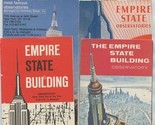 6 Different Empire State Building Observatory Brochures 1940&#39;s up - $47.52