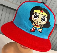 Six Flags Amusement Park Wonder Woman Animated Snapback Baseball Cap Hat - £14.42 GBP