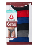6 Pack of Reebok 2XL Tech Ultimate Comfort Performance Low Rise Briefs U... - $24.75 CAD