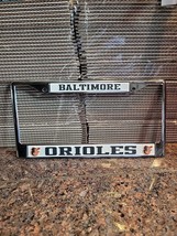 Baltimore Orioles Metal License Plate Frame Tag Cover All Over Design He... - $19.25