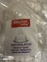 Playtex Baby, Natural latch ￼Silicone Nipples, 6 Count New Medium Flow - £15.78 GBP