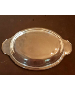 Fire King 467 Clear Glass Lid Tab Handles Oval 1.5 qt Casserole Dish Rep... - $279.95 MXN