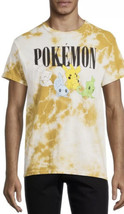 NEW Men&#39;s Pokemon T-Shirt Officially Licensed Pikachu Gold Wash Color Si... - £9.37 GBP