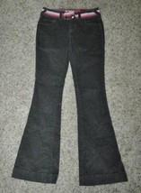 Womens Pants &amp; Belt Corduroy Jr. Girls SO Gray Wide Leg Stretch NEW $40-... - £13.18 GBP