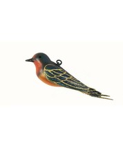 Barn Swallow Blown Glass Handcrafted Bird Christmas Ornament NIB - £17.34 GBP