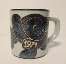 Royal Copenhagen Fajance Annual Dated Coffee Mug 3&quot; Artisan Denmark 1971 MINT! - £28.04 GBP