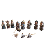 ~3.5&quot;  12-Piece Nativity Ornaments Figure Set Resin Scene Baby Jesus Dru... - $532.59 MXN