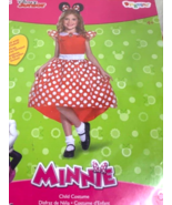 Disguise Girls Sz S 4 6 Minnie Mouse Childs Costume Dress Up Complete - $14.85