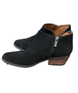 Lucky Brand Womens Fenley Ankle Boots Booties Black Suede Low Heel Block... - $374.78 MXN