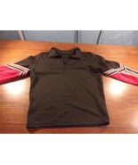CDT RED AND BLACK CHEERLEADER CHEER TOP BLOUSE COSPLAY SIZE YOUTH LARGE ... - $20.57