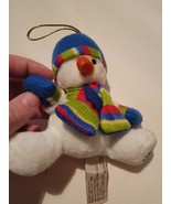 Vintage Hug Fun Small Plushie Plush Stuffed Toy Christmas Holiday Snowman - £15.41 GBP
