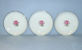 Fine China of Japan Imperial Rose 6702 3 Bread and Butter Plates - £3.95 GBP