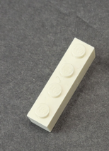 1 - White Brick 1 x 4 Studs 3010 Pieces Building Parts - $0.98