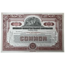 Antique Stock Certificate Brooklyn Manhattan Transit Corporation BMT 1939 - $29.64