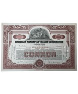 Antique Stock Certificate Brooklyn Manhattan Transit Corporation BMT 1939 - $565.37 MXN