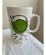 Starbucks Doodle Dogs Green Tennis Ball Tall Mug 16 oz Retired 2015 Ceramic - £11.85 GBP