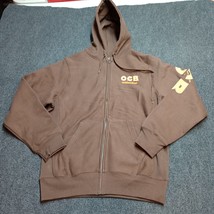 OCB Unbleached Hoodie Adult Small Brown Full Zip Rolling Masters Sweater... - $27.67