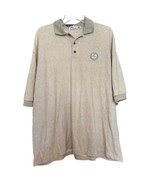Vintage Haley Mens Polo Gray XL Cotton Knit Chevron Pattern Button Short... - £14.75 GBP