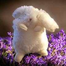 Bunnies By the Bay White Bunny Rabbit Plush Stuffed Animal Soft Furry To... - £11.14 GBP