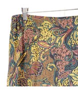 Elliot Lauren Wrap Skirt 10 Womens VTG Floral Abstract Brown Yellow Purp... - $17.68