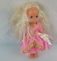Mattel 1988 Lil Little Miss Makeup Hair Doll Pink Dress Sparkle Heart Ch... - $19.79