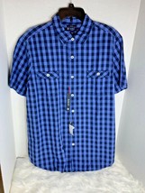 Cremieux Classics Mens Sz XL Blue Checkered Checks Shirt Button Up Ret $59 - £13.14 GBP