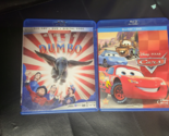 LOT OF 2 DISNEY :Dumbo + CARS (Blu-ray + DVD) No Digital / NO SLIPCOVER - $7.91