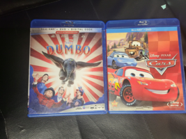 Lot Of 2 Disney :Dumbo + Cars (Blu-ray + Dvd) No Digital / No Slipcover - £6.22 GBP