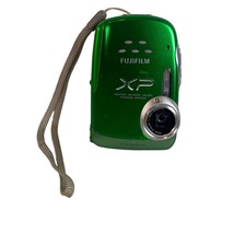 Fujifilm FinePix XP 14.2MP 5x Zoom Digital Camera Green Untested No Battery - $25.00