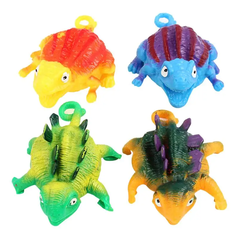 Dinosaur Squeeze Toy 4pcs Inflatable Dinosaur Balloon Toys KidsParty Supplies - £11.55 GBP