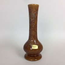 Vtg Haeger USA Ceramic Vase #304 Approx 8.25&quot; Caramel Brown And White Drip Used - £14.04 GBP