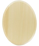 Natural Wood 6 3/4&quot; x 9 1/2&quot; OVAL Plaque Unfinished rOund wooden DEMIS 1... - €29,38 EUR