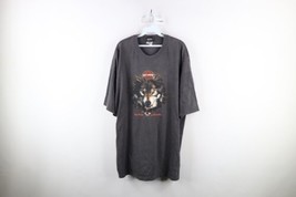 Vtg Y2K 2003 Harley Davidson Mens 3XL Spell Out Wolf Tribal Flames T-Shirt USA - £43.59 GBP