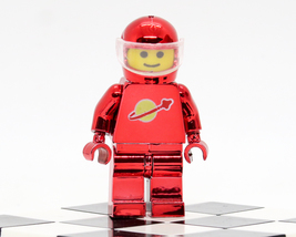 Custom minifigure spaceman astronaut Metallic Red  space series GO1141 - £5.43 GBP