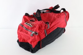 Vtg 90s Distressed Marlboro Spell Out Handled Weekender Duffel Bag Carry... - $59.35
