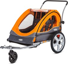 Instep Quick-N-EZ Double Tow Behind Bike Trailer for Toddlers, Kids, Con... - £227.80 GBP