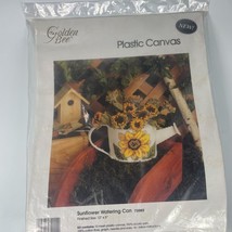 Golden Bee Plastic Canvas Sunflower Watering Can Embroidery Kit - $9.89