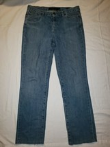 Calvin Klein J EAN S Mid Waist Slim Bootcut Womens Blue Wash Denim Pants 10 - £15.57 GBP