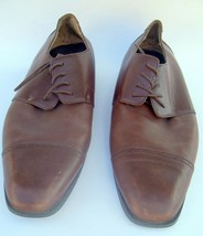 Joseph Abboud Men&#39;s Brown Lace up Oxford Dress Shoes Size 13 D - £18.37 GBP