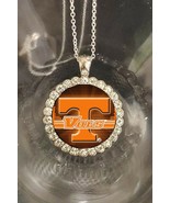 Tennessee Vols Volunteers  silver bling rhinestones necklace fast free s... - £14.85 GBP
