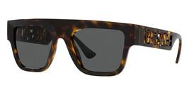 Versace VE4430U 108/87 Sunglasses Havana Frame Dark Grey Lens 53mm - £99.91 GBP