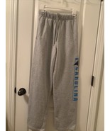 NFL Team Apparel Gray Jogging Track Pants Carolina Panthers Adult Size S... - $29.10