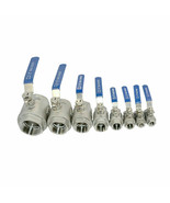 1/4&quot;3/8&quot;1/2&quot; 1&quot; NPT Female 304 Stainless Steel Full Port Ball Valve Viny... - $10.05+