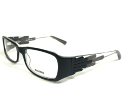 Miu Eyeglasses Frames VMU19C 5BM-1O1 Clear Black Gray Square 53-16-130 - $139.94