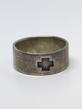 Vintage Sterling Silver 925 Cross Band Ring Size 11 - £27.51 GBP