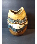 Studio Pottery Vase – Signed Flat Earth Studio – Stoneware Ceramic Art –... - $1,514.42 MXN