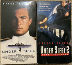 Under Siege &amp; Under Siege 2 (VHS, 1993 &amp; 1996) Great Condition - £8.44 GBP