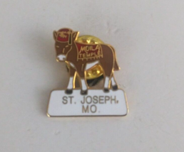 Vintage Moila Shriners Moila Temple St. Joseph MO Donkey Lapel Hat Pin - $8.25